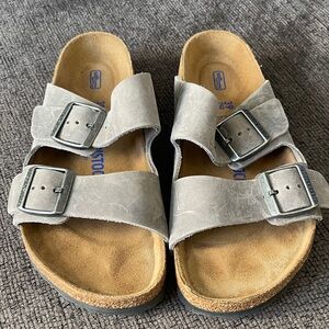 Birkenstock Stone Gray Double Strap Sandals
